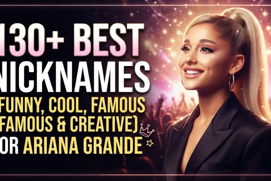 130+ Best Nicknames for Ariana Grande (Funny, Cool, Famous & Creative)