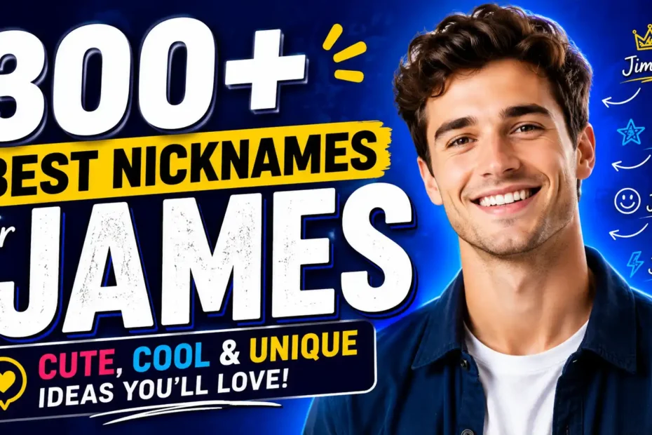 300+ Best Nicknames for James (Cute, Cool & Unique Ideas You'll Love)