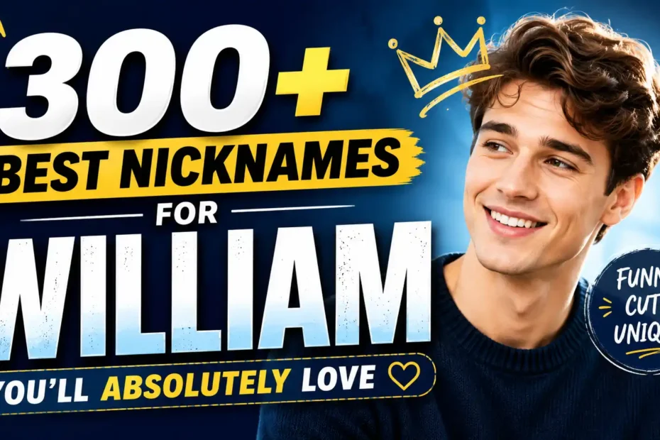 300+ Best Nicknames for William You’ll Absolutely Love