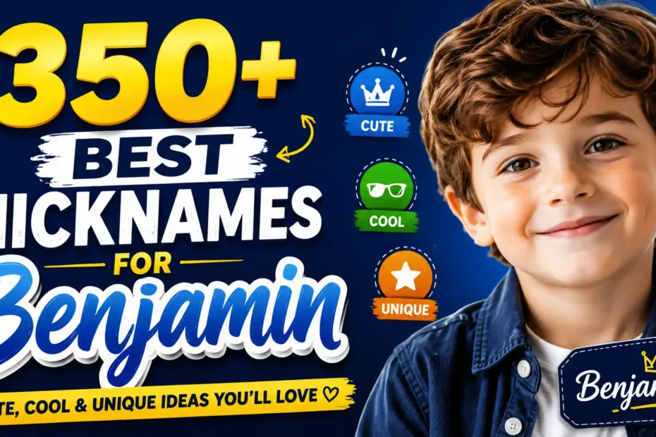 350+ Best Nicknames for Benjamin (Cute, Cool & Unique Ideas You’ll Love)