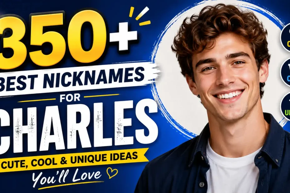 350+ Best Nicknames for Charles (Cute, Cool & Unique Ideas You’ll Love)