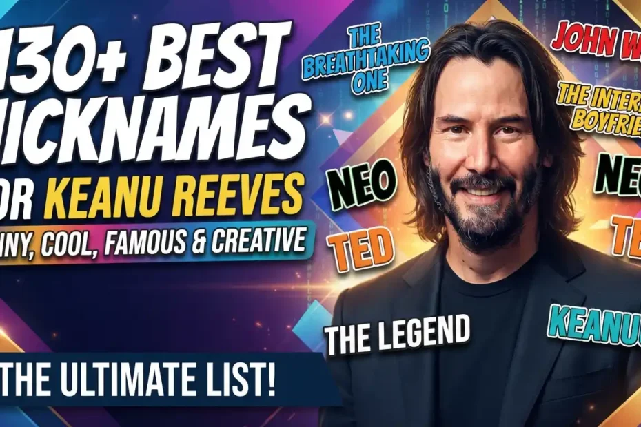 130+ Best Nicknames for Keanu Reeves (Funny, Cool, Famous & Creative)