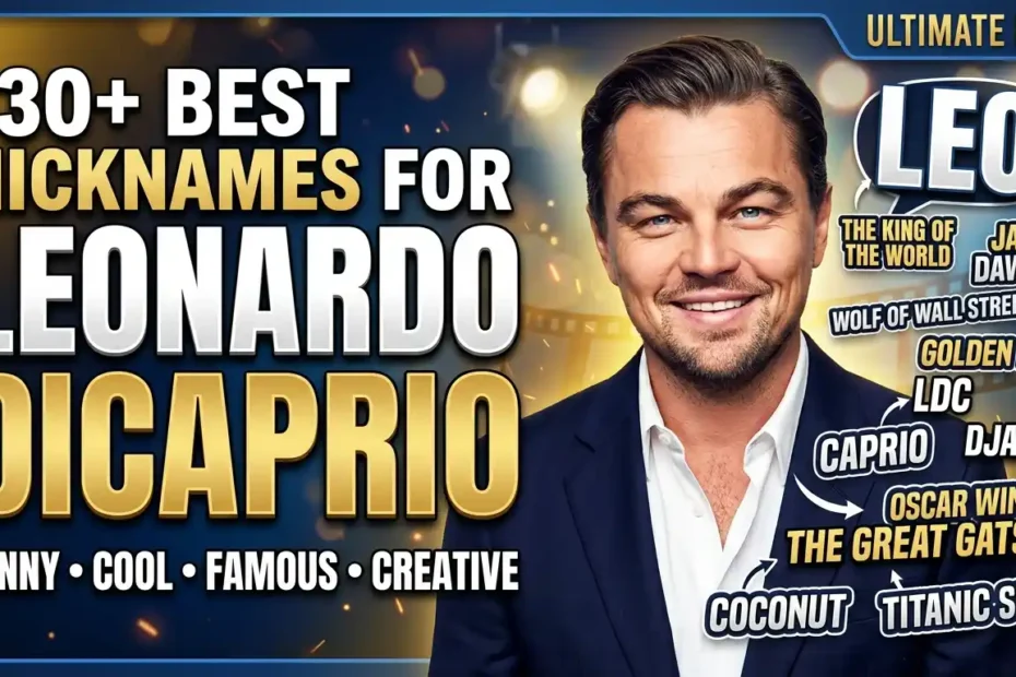 130+ Best Nicknames for Leonardo DiCaprio (Funny, Cool, Famous & Creative)